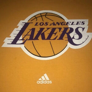 ADIDAS Lakers T-shirt short sleeve orange size XL